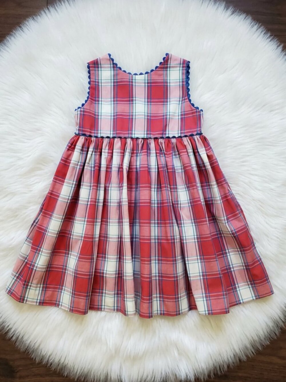 Bella Bliss Red Plaid Dress Size 2